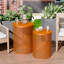 Ensemble de 2 tables d'appoint rondes ajourées-1658024602