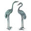 Curved and Straight Neck Crane Statue Set-9559104