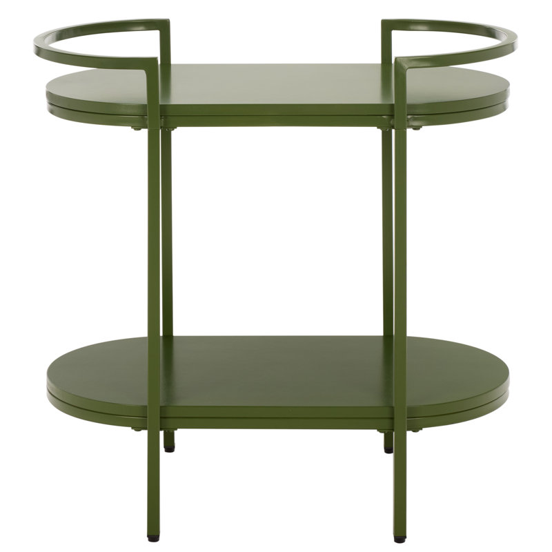 Zuzia 2 Tier Bar Cart, Green