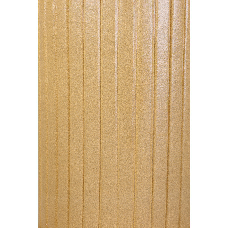Flute Outdoor Round Side Table, Shale Matte