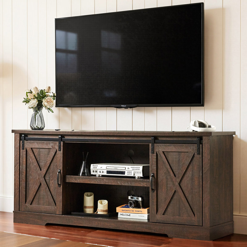 Chiara Farmhouse TV Stand, Brown