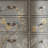 European-Style 9-Drawer Hand-Painted Accent Chest