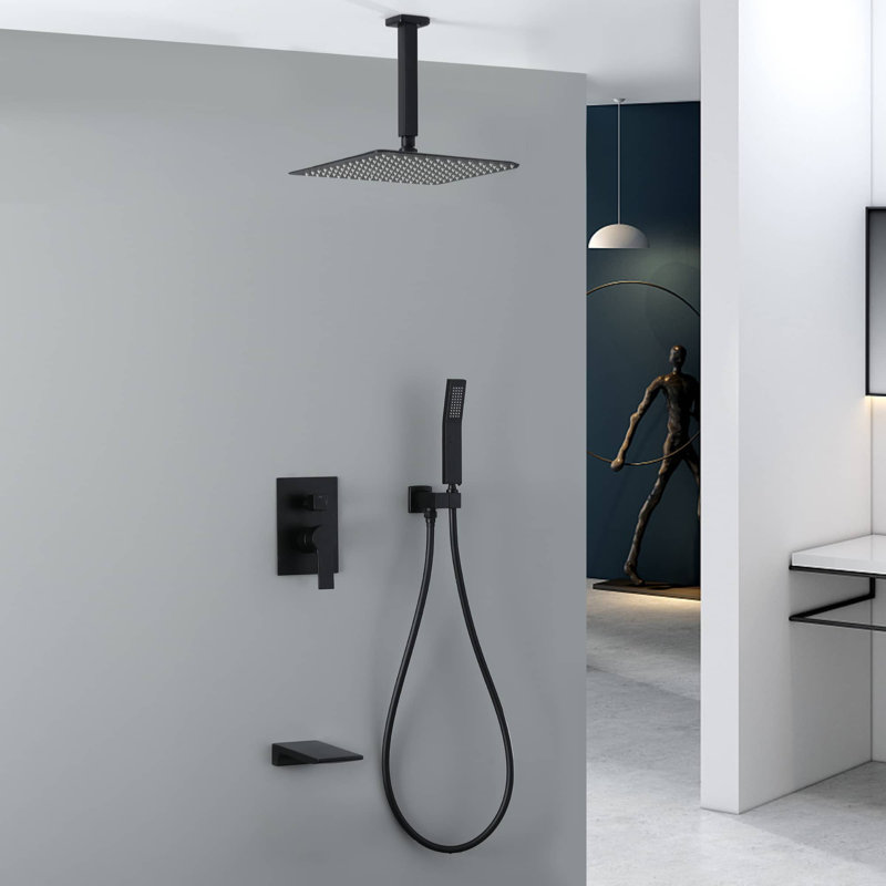 All-In-One Kit with Rough in-Valve, Matte Black