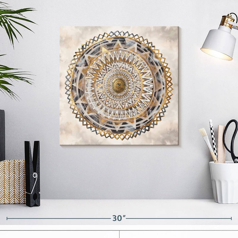 Kerner Golden Medallion, 16" H x 16" W