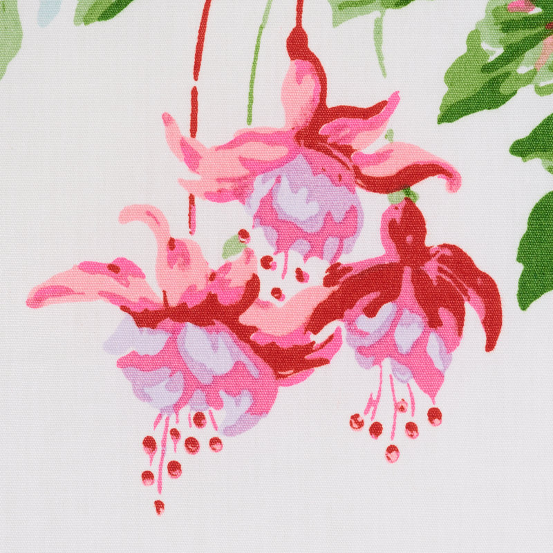 Tissu chintz Garden Gate, Magenta