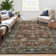 Oriental Machine Washable Rug with Rubber Backing for Living Room Vintage Non-Slip Dining Room Rug Easy-Cleaning Floor Carpet for Bedroom Office Playroom