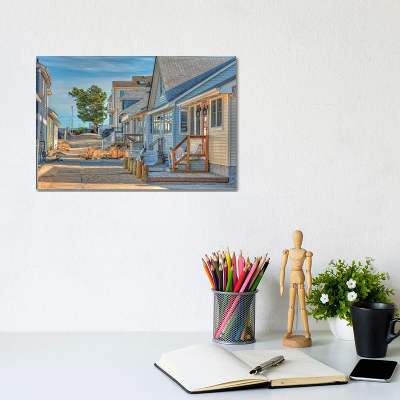 Jersey Cottages by David Gardiner - Wrapped Canvas Print, 20.32 cm H x 30.48 cm W