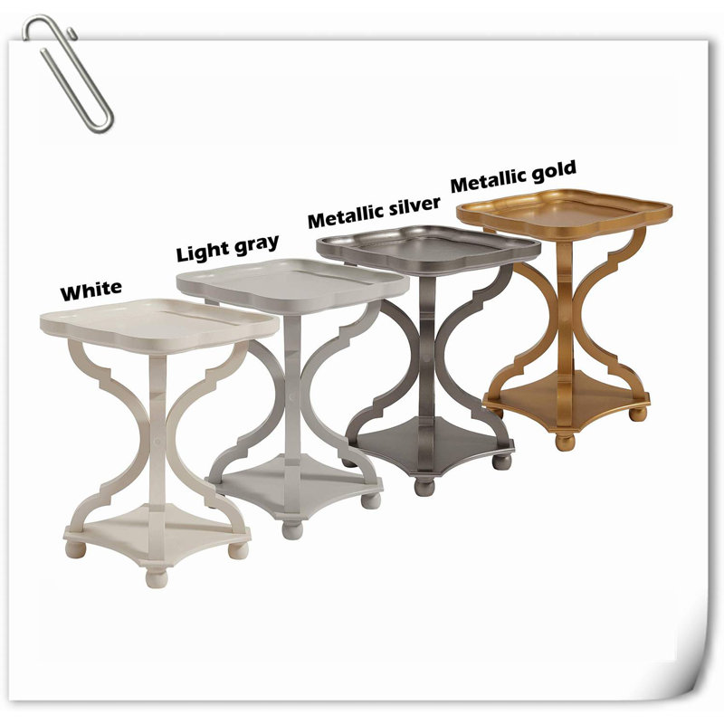 Moyock Solid Wood Tray Top End Table