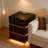 3-Drawer LED Smart Nightstand with Light-1557774914