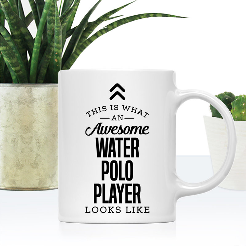 Tasse à thé en céramique, This Is What Awesome, Apparence de joueur de waterpolo