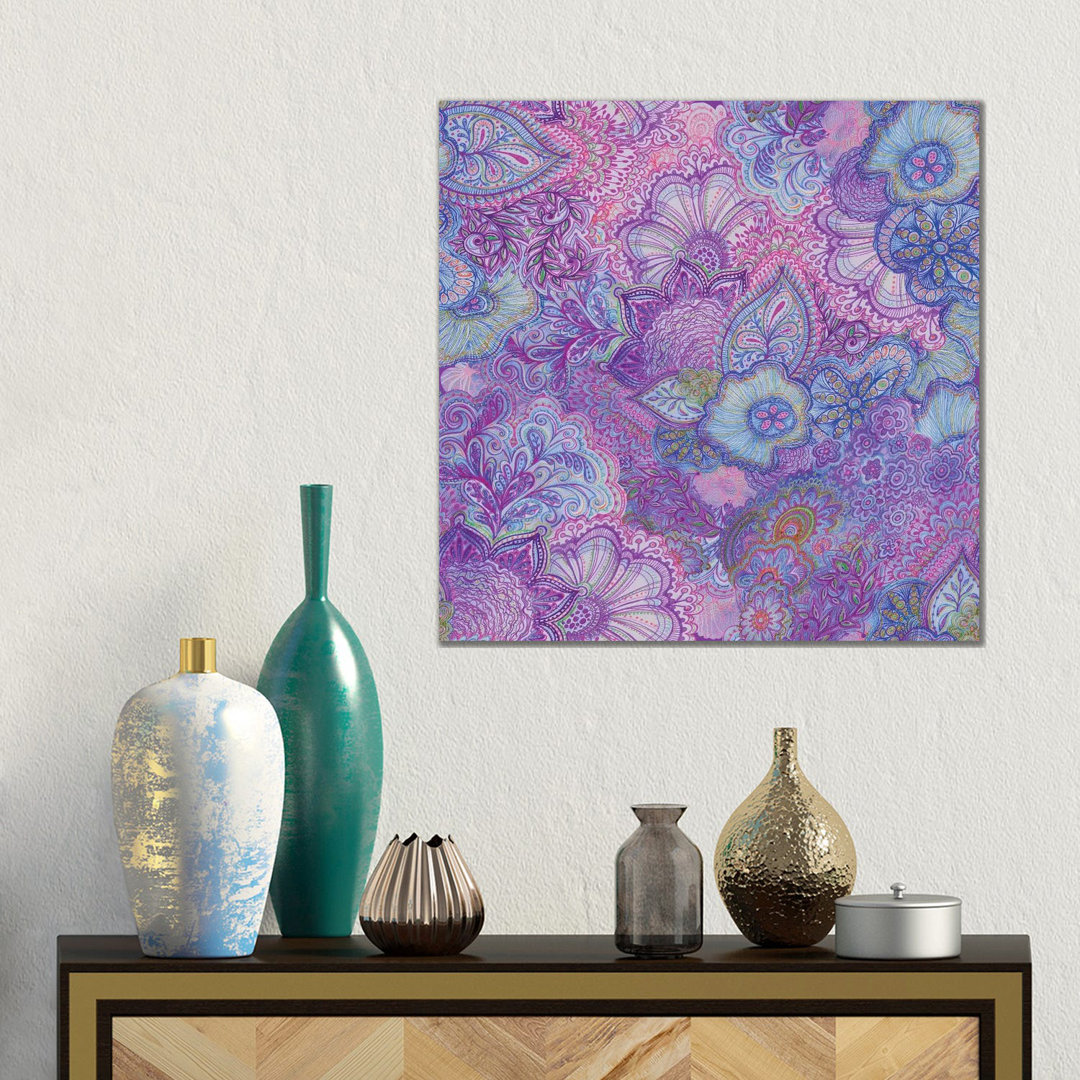 Flourish Purply von Stephanie Corfee - Gallery-Wrapped Canvas Giclée on Canvas