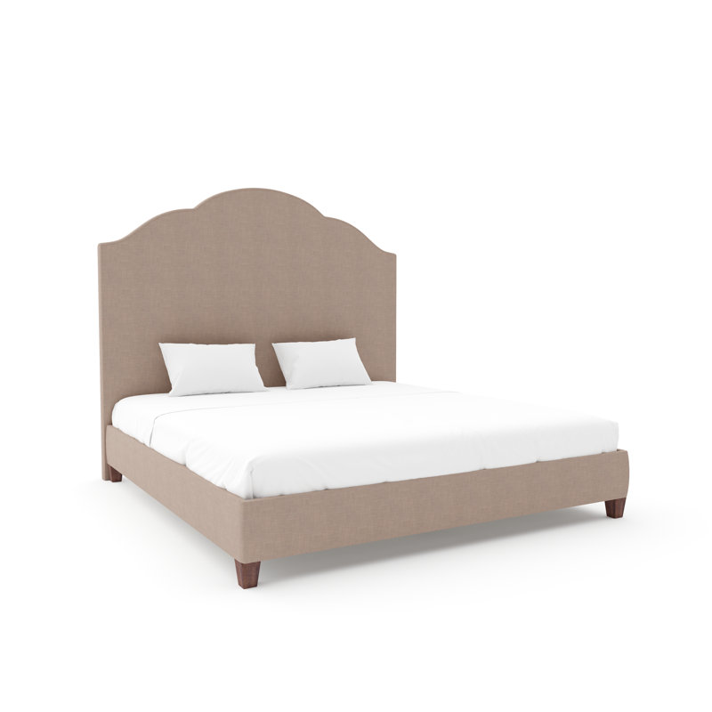 Lit Langley avec rails de 9 po, Patiné, Lit double, Naturel performance Maestro Ultra