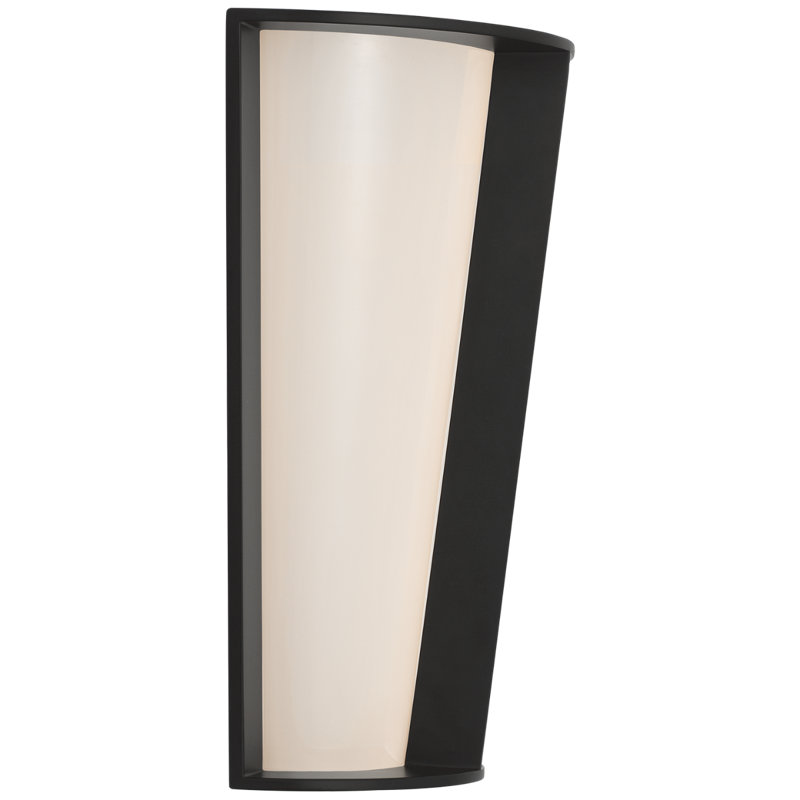 Barbara Barry Phinn 12" Tapered Sconce, Steel, Modern Iron