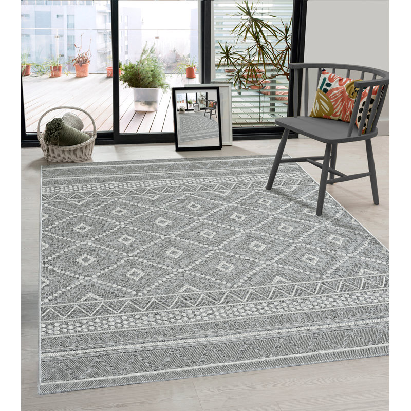 Watchet Moroccan Indoor / Outdoor Area Rug, Runner 67 x 180cm