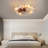 Low Profile Ceiling Fan With Light And Remote Control, Dimmable LED Ceiling Fan, 6 Speeds, Timing Reversible Blades, 20"
