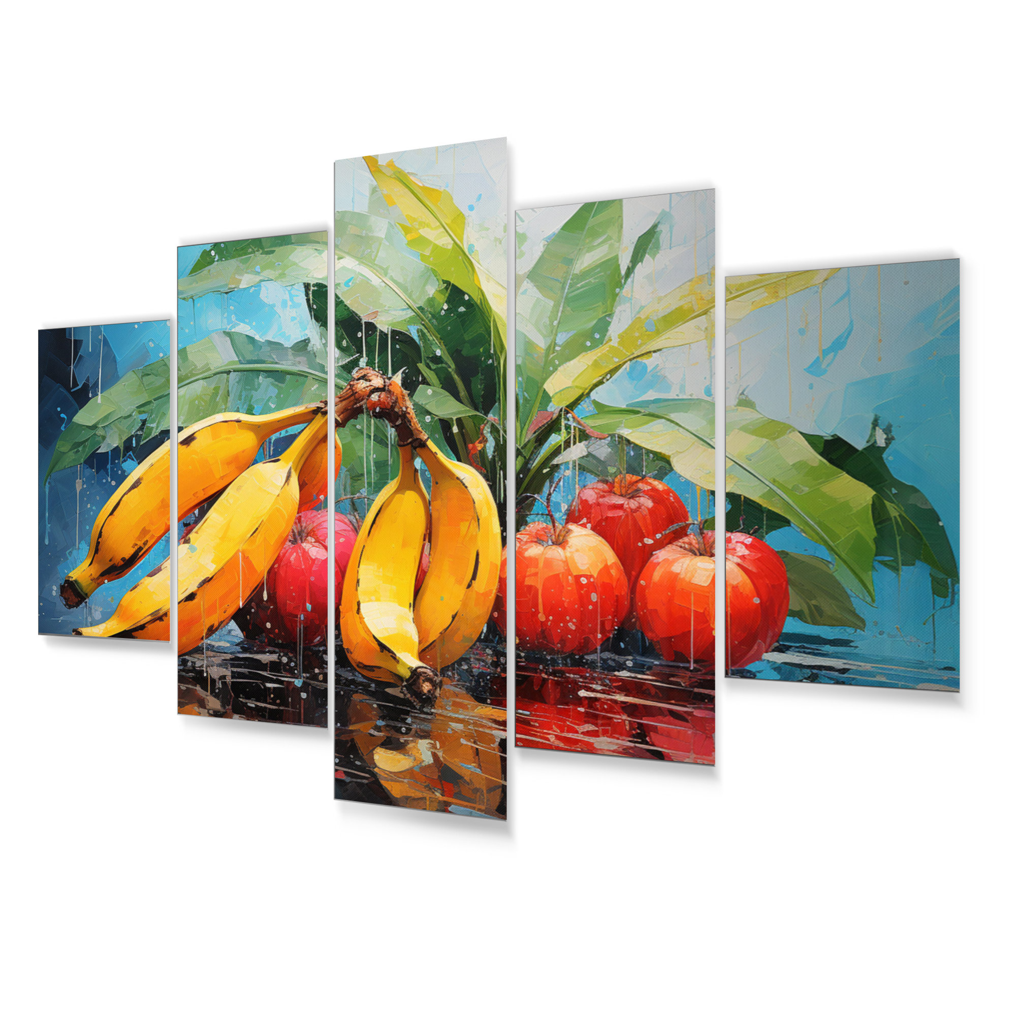 Winston Porter Vibrant Fruit Harvest III Fruits Metal Wall Decor Set