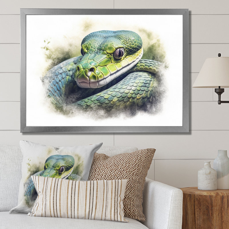 Wild Wild II - Reproduction d'art mural animaux, H 34 po x l 44 po x P 1,5 po, Cadre simple argenté