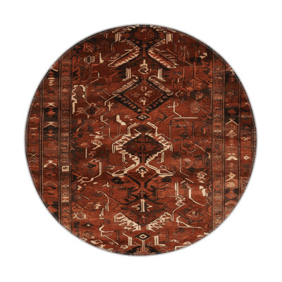 Turkish Brown Indoor and Outdoor Area Rug