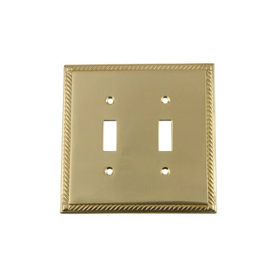 Rope 2-Gang Toggle Light Switch Wall Plate