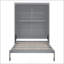 Lit escamotable double pleine grandeur avec tablettes