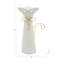 Élégante statue de chat en céramique pour décoration intérieure - Sculpture objet décoratif pour le bureau, la table et la décoration de salon - Blanc et or-700827269