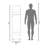 Black 3-Shelf Wardrobe With Mirror And Open Storage-619435853