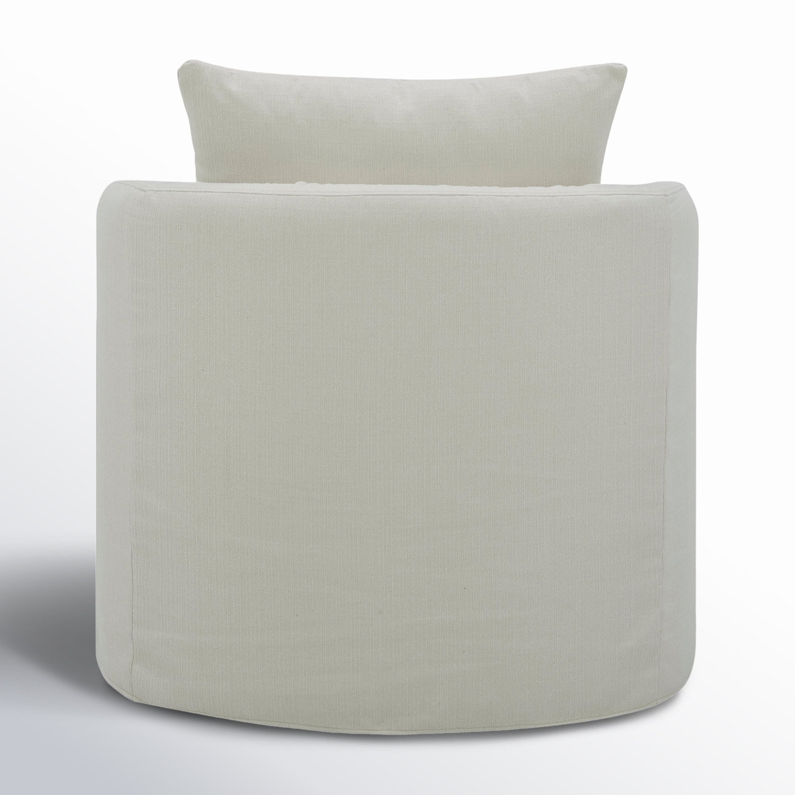 Menta Pine Swivel Barrel Chair, Flanigan Cotton