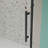 50"-54"W X 72"H Sliding Shower Door, Sliding Door, With 1/4" Tempered Glass And Matted Black Finish 5472