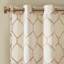 Panneau de rideau simple diaphane avec œillets 50 x 95 po Brooklyn Spice-26601848-26601852