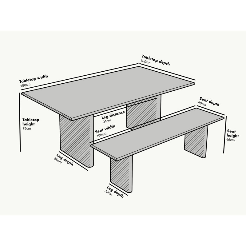 Aaru 8 - Person Dining Set