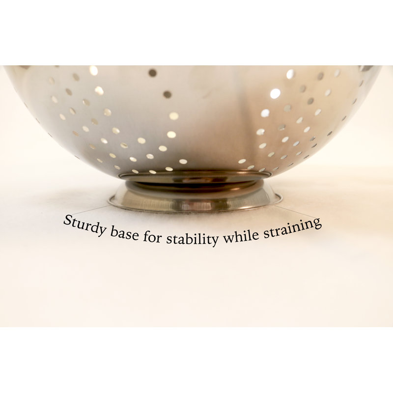 Stainless Steel Mixing Bowl and Colander Set with Copper Tint