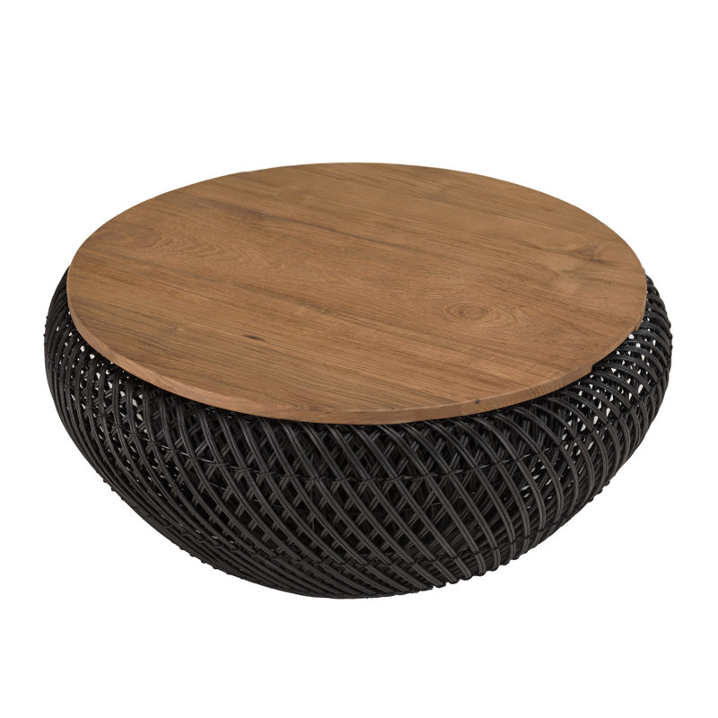 Aadhish Coffee Table, 32cm H x 66cm W x 66cm D, Black