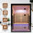 2-Person Far Infrared Sauna, Canadian Hemlock Indoor Home Sauna With 8 Heating Panels, Starry Sky & Colorful LED Lighting For Home Gym, Home Spa And Wellness For Adults & Couples