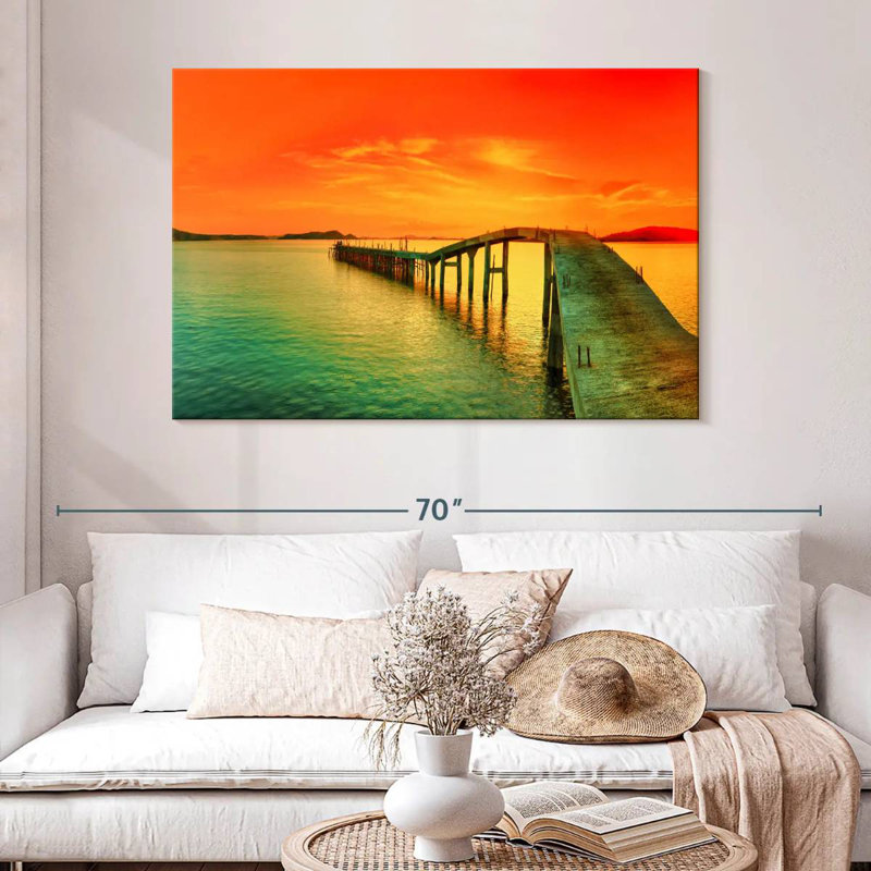Aletra Pier Sunset, 32" H x 48" W