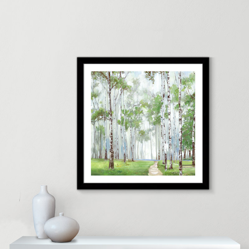 Quiet Path Quiet Path - reproduction de cadre photo, H 25 po x l 25 po x P 1,25 po, Encadrement avec passe-partout noir