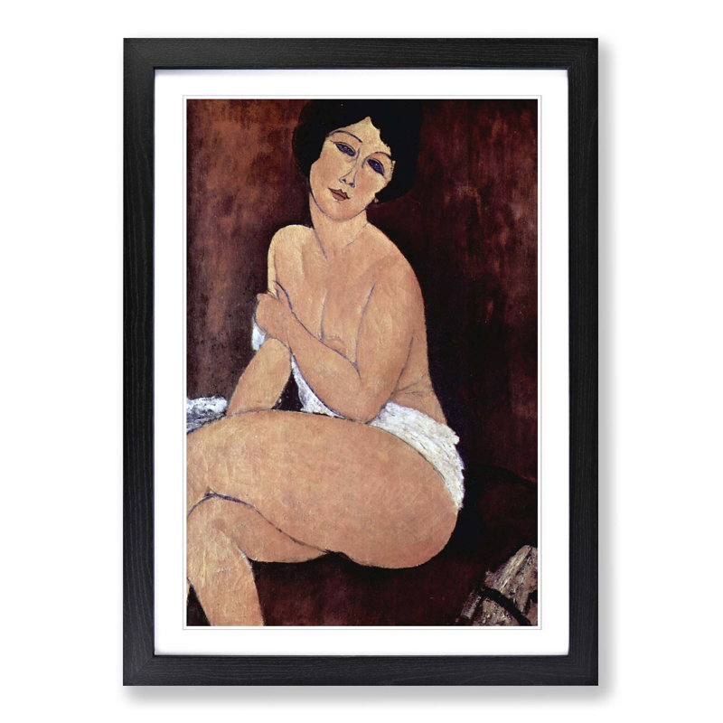 Amedeo Modigliani - Single Picture Frame Painting, Black