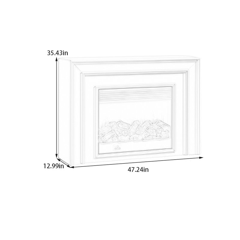 Stoneridge, H 35,43 po x l 47,24 po x P 12,99 po, Brun