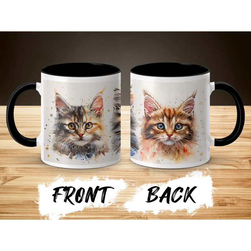 Ceramic Coffee Mug, Black, 2