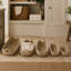 Panier de rangement décoratif et fonctionnel fait à la main Asgrin Seagrass avec poignées en métal