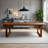 Classic Solid Wood Rectangular Dining Table And Chair Set With Brown Bench-116094569