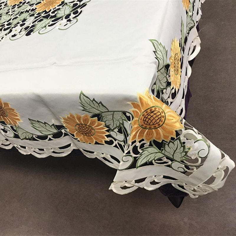 Nappe floral planchette, L 90 po x l 68 po