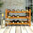Aiyesha 15 Bottle Solid Wood Tabletop Wine Bottle Rack Dusk Gray-720133566