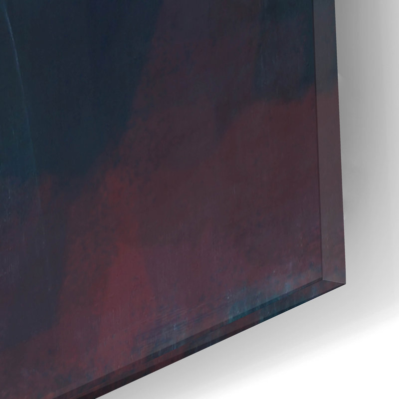 «Blue Wash 2» par Brittany Evans, art mural en verre acrylique, H 16 po x l 12 po x P 0,13 po