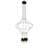 Expression 24" Ring 6-Light ETL Certified Integrated LED Height Adjustable Geometric Pendant Cage
