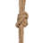 Large Stoneware Hanging Planter with Jute Rope Hanger and Distressed Volcano Finish