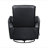 Glider Reclining Chair Swivel Motion Black Breathable Faux Leather Upholstery Luxury Living Room Furniture, Movie Chair-1109478365