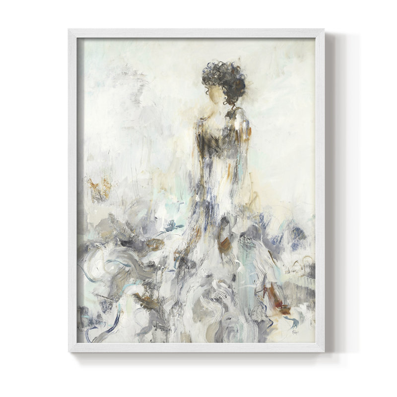«Romantic Reflection II», reproduction encadrée - bois massif, Blanc, H 20 po x l 16 po