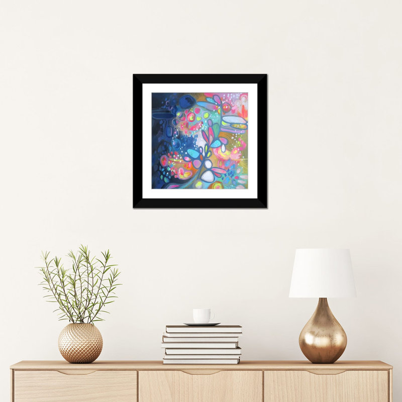«Wake Up Sunshine», impression sur toile tendue, H 16 po x l 16 po x P 1 po, Papier d'art encadré noir, Blanc