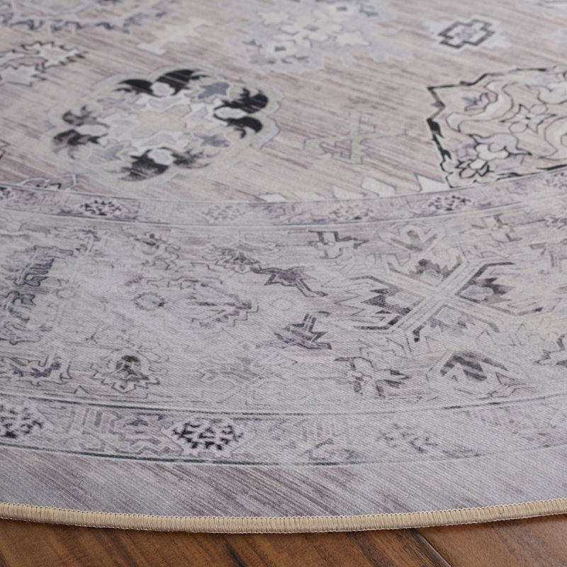 Tucson Performance Machine Washable Oriental Rug, Round 6'