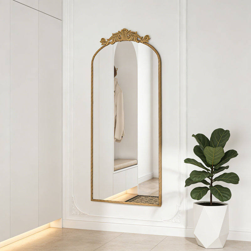 Miroir mural 58 po x 24 po, Bronze